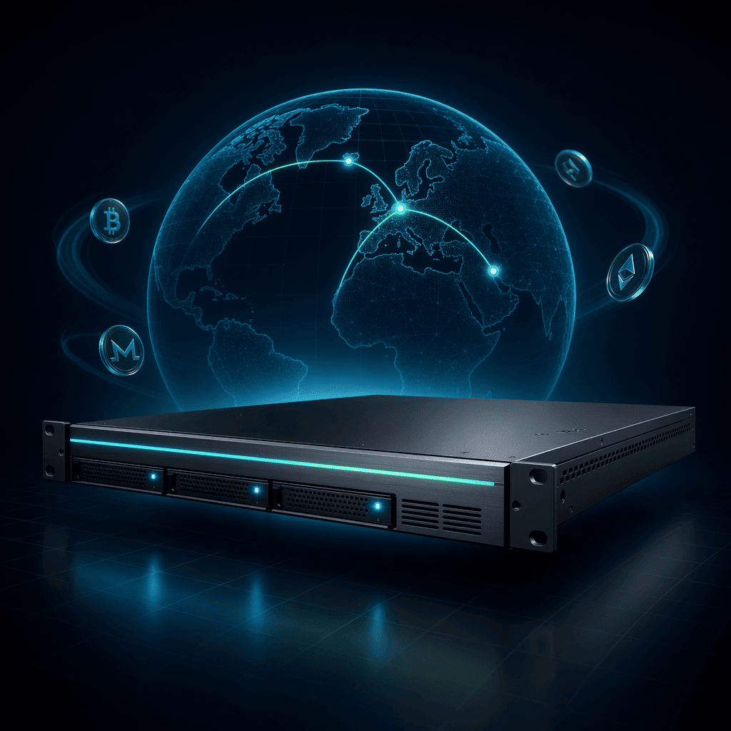 AliasVPS rack chassis with offshore datacenter network